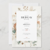 Fall 60th Birthday Invitations for Women Einladung (Vorderseite)