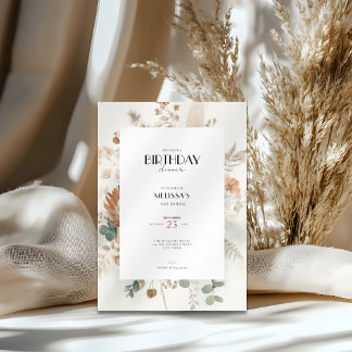 Fall 60th Birthday Invitations for Women Einladung