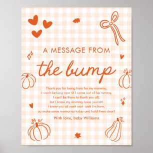 Fall A Little Pumpkin Eine Nachricht vom Bump-Spie Poster
