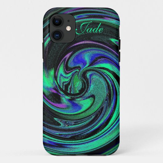 Fall abstrakt Aqua Wirbel iPhone 5 Case-Mate iPhone Hülle (Rückseite)
