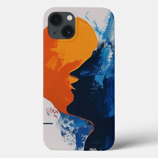 Fall abstrakte künstlerische Silhouette Case-Mate iPhone Hülle (Rückseite)