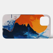 Fall abstrakte künstlerische Silhouette Case-Mate iPhone Hülle (Rückseite (Horizontal))