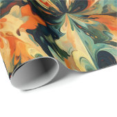 Fall Abstrakte Ölfarbe Geschenkpapier (Rolleneckpunkt)