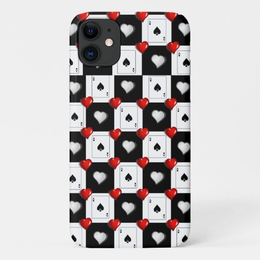 Fall Ace Spades iPhone Case-Mate iPhone Hülle (Rückseite)