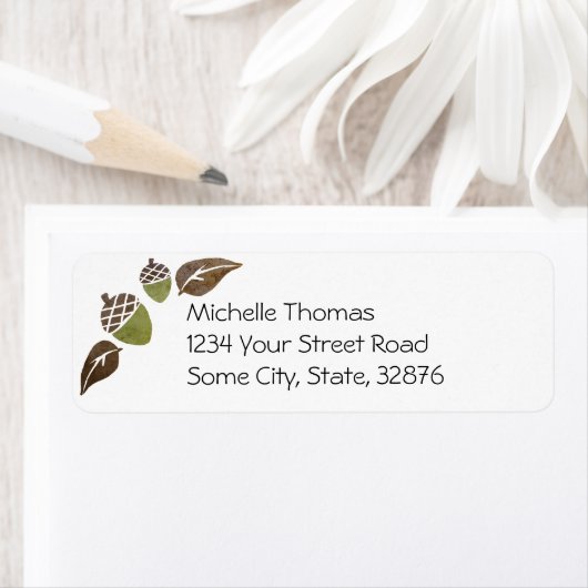 Fall Acorns und Blätter Hochzeit (Insitu)