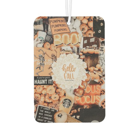 Fall Aesthetics Collage Autolufterfrischer (Rückseite)