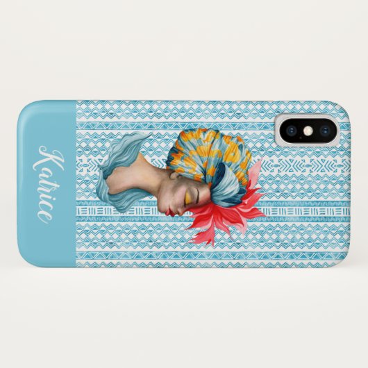 Fall Afrikanische Frau iPhone X Case-Mate iPhone Hülle (Rückseite (Horizontal))