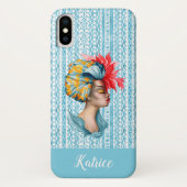 Fall Afrikanische Frau iPhone X Case-Mate iPhone Hülle (Rückseite)