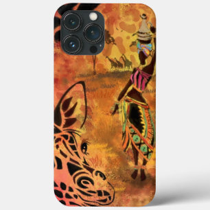 Fall Afrikanische Frau und Giraffe iPhone Case-Mate iPhone Hülle