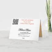 Fall-Ahorn-Blätter-Karte - passen Sie jede Gelegen Karte (Rückseite)