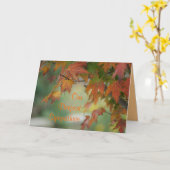 Fall-Ahorn-Blätter-Karte - passen Sie jede Gelegen Karte (Gelbe Blume)