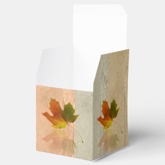 Fall-Ahorn-Gastgeschenk Hochzeit Geschenkschachtel (Geöffnet)