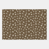 Fall Ahorn Verlasse auf braun - nahtlos. Geschenkpapier Set (Vorderseite 3)