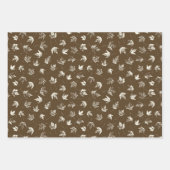 Fall Ahorn Verlasse auf braun - nahtlos. Geschenkpapier Set (Vorderseite)