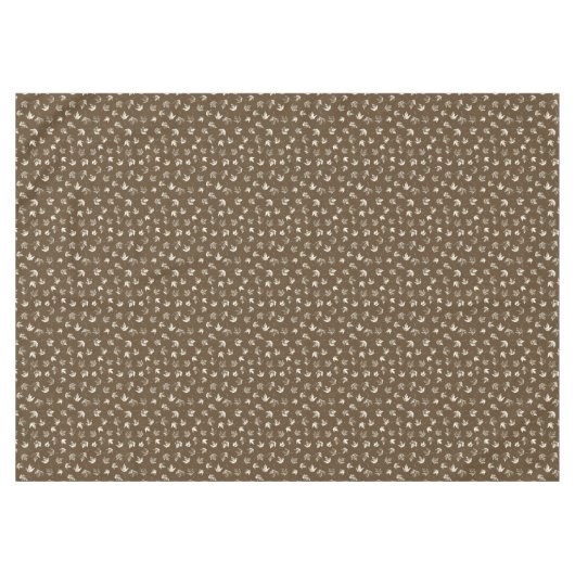 Fall Ahorn Verlasse auf braun - nahtlos. Tischdecke (Vorderseite (Horizontal))