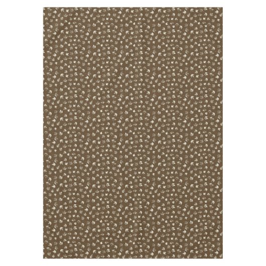 Fall Ahorn Verlasse auf braun - nahtlos. Tischdecke (Vorderseite)