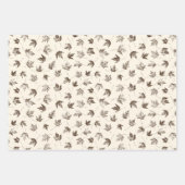 Fall Ahorn Verlasse auf Creme - nahtloses Muster. Geschenkpapier Set (Vorderseite)