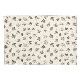 Fall Ahorn Verlasse auf Creme - nahtloses Muster. Kissenbezug