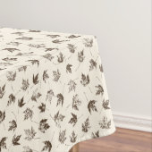 Fall Ahorn Verlasse auf Creme - nahtloses Muster. Tischdecke (Beispiel)