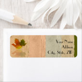 Fall Ahornleaf auf Imitate Papier Rücksendeadresse (Insitu)