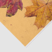 Fall Ahornleaf Brown and Orange Tissue Paper Seidenpapier (Ausschnitt)