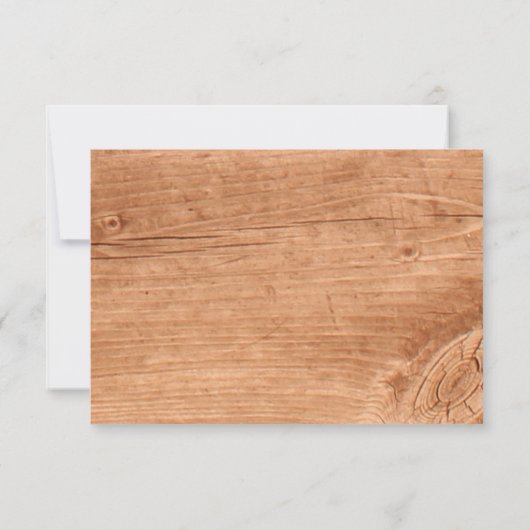 Fall Ahornleaf UAWG aus Eiche RSVP Karte (Rückseite)