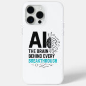 Fall "AI Brain Behind Durchbruch" | Tech Case-Mate iPhone Hülle (Rückseite)