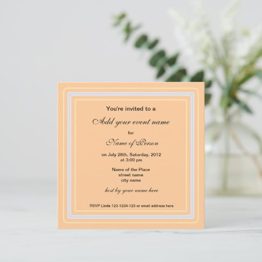 Fall alle Party Einladung (Stehend Vorderseite)