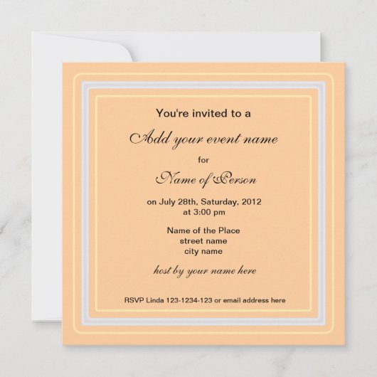 Fall alle Party Einladung (Vorderseite)