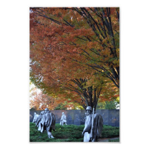 Fall am koreanischen Denkmal Fotodruck