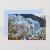 Fall am Perito Moreno Glacier, Argentinien Dankeskarte (Vorne/Hinten)