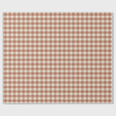 Fall Amaro auf Panna Cotta Gingham - kariertes Mus Geschenkpapier (Flach)