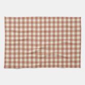 Fall Amaro auf Panna Cotta Gingham - kariertes Mus Geschirrtuch (Horizontal)