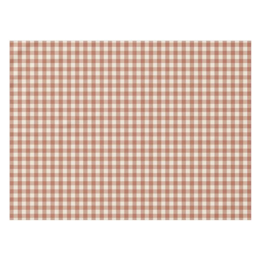 Fall Amaro auf Panna Cotta Gingham - kariertes Mus Tischdecke (Vorderseite (Horizontal))