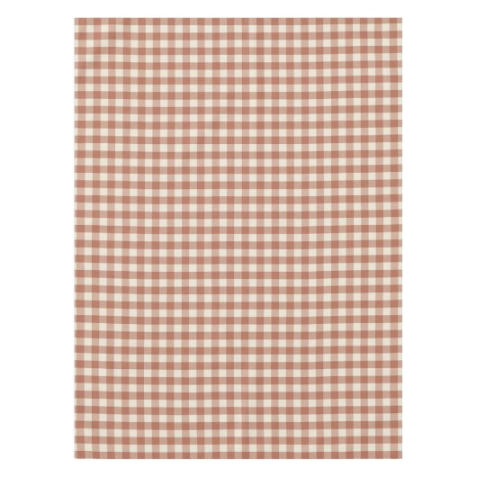 Fall Amaro auf Panna Cotta Gingham - kariertes Mus Tischdecke (Vorderseite)