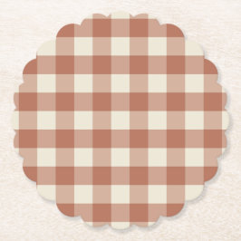 Fall Amaro auf Panna Cotta Gingham - kariertes Mus Untersetzer