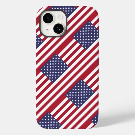 Fall "American Flag Case-Mate iPhone" iPhone Hülle (Rückseite)