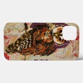 Fall Amethyst & Amber Owl Floral iPad Case-Mate iPhone Hülle (Rückseite (Horizontal))