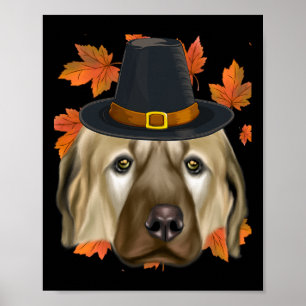 Fall Anatolian Shepherd Dog Pilgrim Erntedank Poster