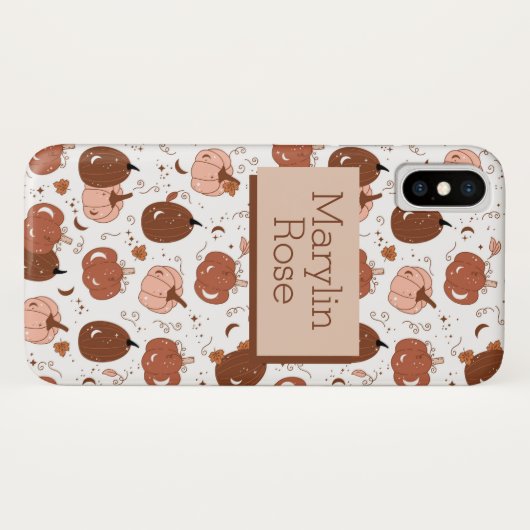 FALL AND AUTUNM PUMPKIN VIBES CUSTOMIZABLE Case-Mate iPhone HÜLLE (Rückseite (Horizontal))