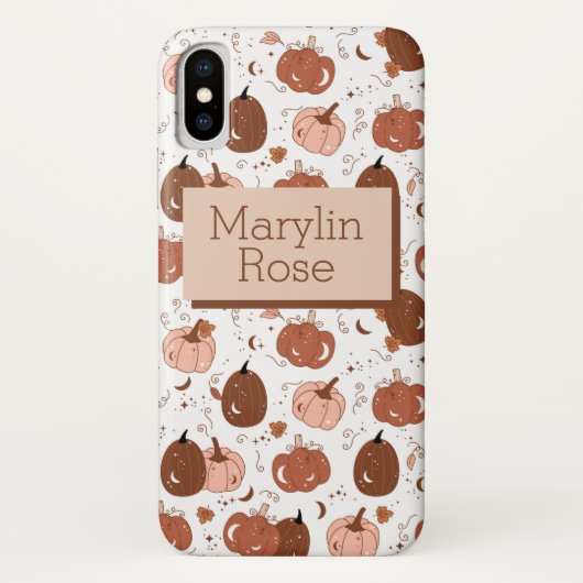 FALL AND AUTUNM PUMPKIN VIBES CUSTOMIZABLE Case-Mate iPhone HÜLLE (Rückseite)