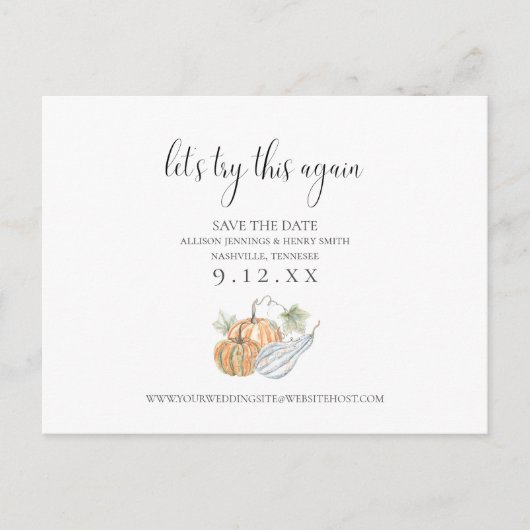 Fall Ändern des Ankündigung Datum freihalten (Vorderseite)