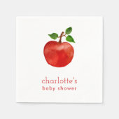 Fall Apple Baby Showpapier Napkins Serviette (Vorderseite)
