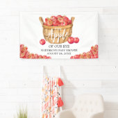 Fall Apple Basket Baby Dusche Banner (Insitu)