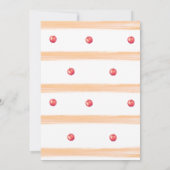 Fall Apple Basket Baby Dusche Einladung (Rückseite)