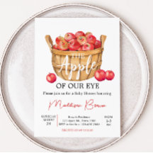 Fall Apple Basket Baby Dusche