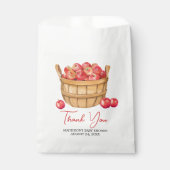 Fall Apple Basket Baby Dusche Geschenktütchen (Vorderseite)