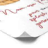 Fall Apple Basket Baby Dusche Mama Osa Bar Poster (Ecke)