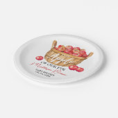 Fall Apple Basket Baby Dusche Pappteller (Schrägansicht)