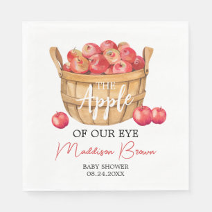 Fall Apple Basket Baby Dusche Serviette